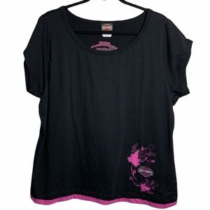 Harley-Davidson Womans Tee Sz 2W Short Sleeve
